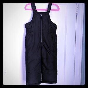 Insulated snow suit.